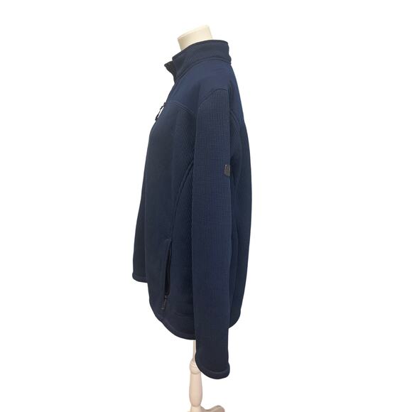 ZeroXPosur Mens XXL Navy 100% Polyester Long Sleeve Full Zip Lined Heavy Jacket - Picture 3 of 6